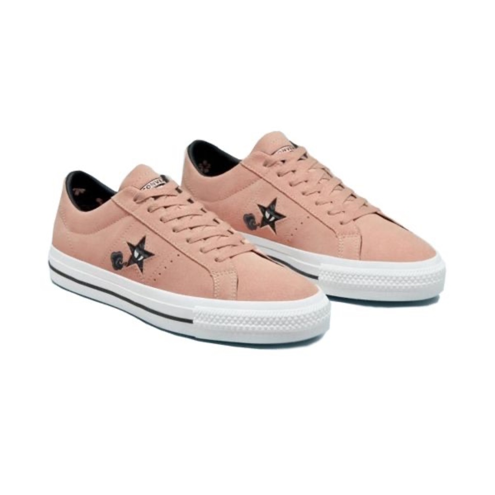 Converse One Star Pro Clay Pink Suede Skate Shoes - Picture 3 of 12